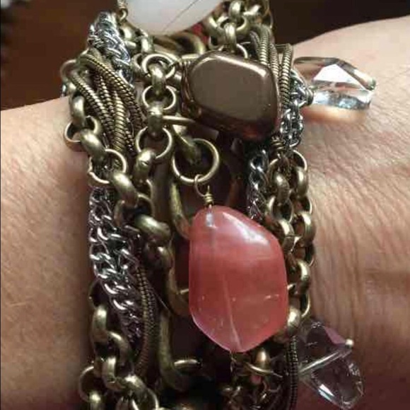 Vintage semi-precious stone bracelet - Picture 7 of 8